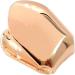 Gold Caps for Teeth - 14k Gold Finish Gold Tooth Caps | Small Single Tooth Top Gold Plated Single Tooth Caps Plain Single Tooth Caps for Stylish and Eye Catching Look Rose Gold - Buy Online on GoSupps.com