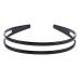 Set of 2 High-Grade Women's Hard Plastic Headbands in Black and Brown - Style F - Buy Online on GoSupps.com