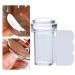 DIY Nail Design Set | French Tips Transparent Nail Stamper & Scraper | Silicone Jelly Nail Art Tools - Buy Online on GoSupps.com