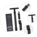Angoily Manual Razor Set - Reusable Double-Edged Beard Shaver with Butterfly Opening | Stainless Steel Blade | 10.3x4cm - International Shipping - Buy Online on GoSupps.com