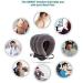 Cervical Neck Traction Device by DaviSmart - Adjustable Inflatable Collar Brace for Neck Pain Relief + Eye Mask (Gray) - Buy Online on GoSupps.com