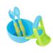 Infant Freshfood Mash Bowl Food Grade PP Baby Food Masher Bowl Lightweight for Home(Blue and Green Mixed Color)