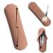 Travel Make Up Brush Holder Silicone Makeup Brush Holder Washable Makeup Brush Organiser Case Cosmetic Brush Case Makeup Tools Organizer Portable Cosmetic Brush Holder For Women DarkPink