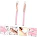 PLAFOPE 2pcs Nose Brush Beauty Eye Fluff Eyeshadow Brush Makeup Eyeshadow Pink Artificial Fiber Wool - Buy Online on GoSupps.com