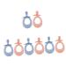 Minkissy 8 STK toothbrush made of silicone toothbrushes Clean toys to the teething of molars Manual training toothbrush Mundschutz Beißring child silicone in food quality