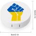 Ukraine Fist Flag Contact Lens Case - Cute Portable Round Storage Box with Mirror for Daily Use & Travel - Buy Online on GoSupps.com