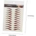OHPHCALL 9 sheets Eyebrows Hairlike Artificial Sticker Temporary Imitation False Eyebrow Shaping Stickers - Buy Online on GoSupps.com