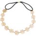 Jovono Gold Flower Headband Rose Hairband Boho Bridal Wedding Hair Chain Jewelry for Women and Girls - Buy Online on GoSupps.com
