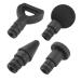 Partykindom fascia gun head muscle massage device accessories head muscle relaxation device head vibration relaxation gun head accessories head calf massage vibration massage shock tensioner 9x6x2cm black