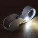Magnifier Mini 40X Jewelers Power Magnifier Loupe Magnifier Eyes Jewelry Shop Silver LED Lights Folding Magnifier Jeweler Magnifier - Buy Online on GoSupps.com