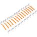Small L-Shaped Interdental Brush - 25 Pieces for Oral Care & Tooth Whitening | Push-Pull Cleaning Tool Jaw-Friendly Design in Orange - Buy Online on GoSupps.com