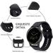 ViCRiOR 18mm Silicone Floral Replacement Band for Garmin Vivoactive 4S/Venu 2S - Black - Buy Online on GoSupps.com