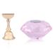 3 Colors Nail Art Display Base Alloy Holder - Crystal Nail Tip Practice Stand for Nail Salons (Pink) - Shop Now! - Buy Online on GoSupps.com