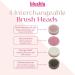 Blushly Facial Cleansing Brush - 360 Degree Exfoliating Facial Brush - Skin Care Routine Essential for Deep Cleaning - Pink - Buy Online on GoSupps.com