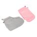 FRCOLOR 2 Sets Gloves Wax Foot Cover Wax Bath Hand Mitts Paraffin Bath Mitts Round Playing Baby Mat Foot Spa Cover Heat Tool Spa Hand Bag Pink Fabric Feet Insulation Cover