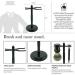 G.B.S Dual Razor & Brush Stand - Durable Bathroom Shaving Accessory in Classic Black Matte - Buy Online on GoSupps.com