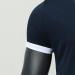 Shirt Sleeve Turn Down Blouse Men's Zipper Collar Splice Solid Polos Casual Men's Blouse Dress Shirts for Men Big Tall Dark Blue L - Buy Online on GoSupps.com