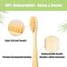 Daletu Bamboo Toothbrush Set - 10 Eco-Friendly Biodegradable Travel Toothbrushes with Soft Bristles | Reusable Natural Wood Toothbrushes for Sustainable Oral Care - Buy Online on GoSupps.com