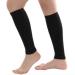 Compression socket for men and women calf compression cuff with an open toe two -stage elastic socks support for varicoseador edema wound feet and swollen ankle meat black M