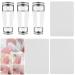 3 Sets French Nail Stamper Silicone Nail Art Stamper Jelly with Nail Scrapers Visible Transparent Replaceable Stamper Heads for Women Girls DIY Manicure Nails Christmas Gifts