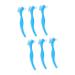 CliSpeed 6 STK Cleaning tool for incorrect teeth prosthesis brush wrong teeth toothbrush prosthesis brush prosthesis brush care dentures interdental brush detergent child 1 piece (1 Pack) bluex2stk