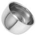 Beavorty Bartbrush bowl portable razor cup reusable razor cup metal razor cup metal razor sheath aluminum razor cup household shaving bowl