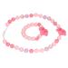 Chew Necklaces and Bracelet  Food Grade Baby Teething Necklace and Chewy Bracelet Set  Cute Flower Shaped Infant Toddler Teether Toys for Autism  ADH  Teething  Soothe Gums