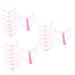 Balacoo 9 Sets Eyebrow Aid Eyebrow Shaping Template Eyebrow Shaping Stencil Plastic Eyebrow Template Shaper 1 count (Pack of 1) Pinkx3pcs