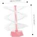 minkissy Spiral Nail Color Display Stand Nail Display Stand Holder Spiral Nail Practice Holder Nail Sample Sticks Nail Practice Stand Nail Tips Display Stand Decorate Acrylic Modeling 6.2x6.2cm Pink - Buy Online on GoSupps.com
