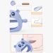 Jawseu Baby Teething Ring | BPA-Free Silicone Baby Bite Toy | Soothes Gums | Ideal for 0-6 Months - Blue - Buy Online on GoSupps.com