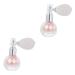 FOMIYES 2 Pcs Body Air Bag Powder Highlighter Glitter Spray for Hair and Body Perfume Bottle Pearlescent Pinkx2pcs mediumx2pcs