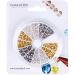 PandaHall Tube Crimp Beads 3000 Pcs Brass Spacer Beads for Jewelry Making - Golden/Silver/Platinum - 1.5mm, 2mm, 2.5mm - Buy Online on GoSupps.com
