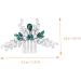 FRCOLOR Green Hair Accessories bridal hair combs pin hair bridal hair crystal hair Bride Hair Side hair decorations dinner party modeling rhinestones Red Flower Hair Comb - Buy Online on GoSupps.com