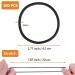 100 PCS 2mm Black Elastic Hair Bands - Gentle Ponytail Holders for Women, Men, Girls, Kids - No Metal Hair Ties Bulk Pack - Buy Online on GoSupps.com