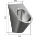 Household Products Stainless Steel Urinal Wall-Mounted Small Smart Flushing Urinal Tank Wall-Mounted Toilet for Men's Urinals Automatic Flushing Used in Shopping Malls a - Buy Online on GoSupps.com