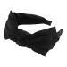 Buy Axy Black Satin Headband with Large Double Bow - Vintage Hairband 16cm x 7.5cm - International Shipping - Buy Online on GoSupps.com