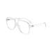 Feizedy retro 70s 80s blue light filter glasses Women without strength computer glasses men blue light blocking glasses pc gaming glasses b2888 transparent frame 60 millimeters