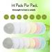 Organic Bamboo Nursing Breast Pads - 14 Washable Pads with Wash and Storage Bags - Reusable Nipplecovers for Breastfeeding - Maternity Nipple Pads (Medium) - Buy Online on GoSupps.com