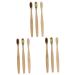 FRCOLOR 9 Pcs White Bristle Toothbrush Soft Bristle Toothbrush Sustainable Toothbrush Toothbrush Toothbrush Bamboo Kraft Paper Box Soft Fur Travel