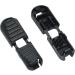 20 Pack Plastic Spring Toggle Cord Locks - Black Oval Fasteners for Single Hole Sliders - Buy Online on GoSupps.com