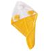 Amosfun 4pcs Coral Fleece Dry Hair Hat Wet Hair Dry Towel Elastic Hair Bands Microfiber Hair Fast Drying Towel Girls Hair Ties Girls Towel Wet Hair Towel Quick Contract Cute Yellowx4pcs 52x23cmx4pcs