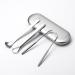 Mingqian er tongue covering tongue scraper 3-part tongue scrubber for adults and children medical metal stainless steel tongue scraper with case ideal for professional oral hygiene