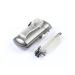 Added borderless foldable mini metal blue light filter Reading glasses for women and men Lightweight anti-blue computer glasses with glasses case gray 2.0 x