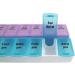 Treasure Gurus 7-Day AM PM Pill Box - Weekly Medication Organizer & Vitamin Case for International Shipping - Buy Online on GoSupps.com