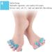 DEAVER Silicone Toe Separator 3 Pairs - Pain Relief for Overlapping Toes, Bunions, Hammer Toe - Men and Women Gel Correctors for Hallux Valgus - Buy Online on GoSupps.com