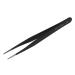 Carriere Black Metal Straight Sharp Tip Tweezer