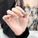 Temperament nail art temperament color matching pure hand-made nail art wear alloy flash diamond French nude nail patch.(S) - Buy Online on GoSupps.com