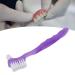 Denture Brush Dual Head Toothbrush - Effective Hard Brush for False Teeth & Denture Care | International Shipping Available - Buy Online on GoSupps.com