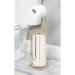 mDesign 3-Roll Toilet Paper Holder Stand with Storage - Soft Brass - Omni Collection - Buy Online on GoSupps.com