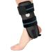Velpeau Ankle Brace - Stirrup Ankle Splint - Adjustable Rigid Stabilizer for Sprains, Tendonitis, Post-Op Cast Support and Injury Protection for Women and Men (Foam Pads, Large - Right Foot) Foam Pads-Right Foot Large (Pack of 1)